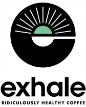 Exhale Healthy Coffee logo